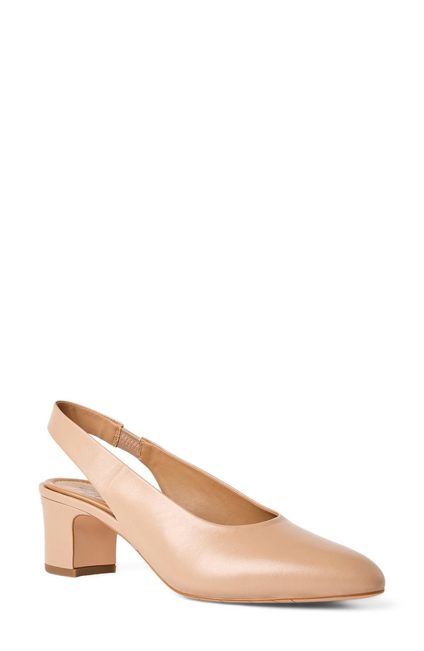 アクアタリア レディース シューズ 踵 Aquatalia Trevi Slingback Pump Sand Nappa 砂子