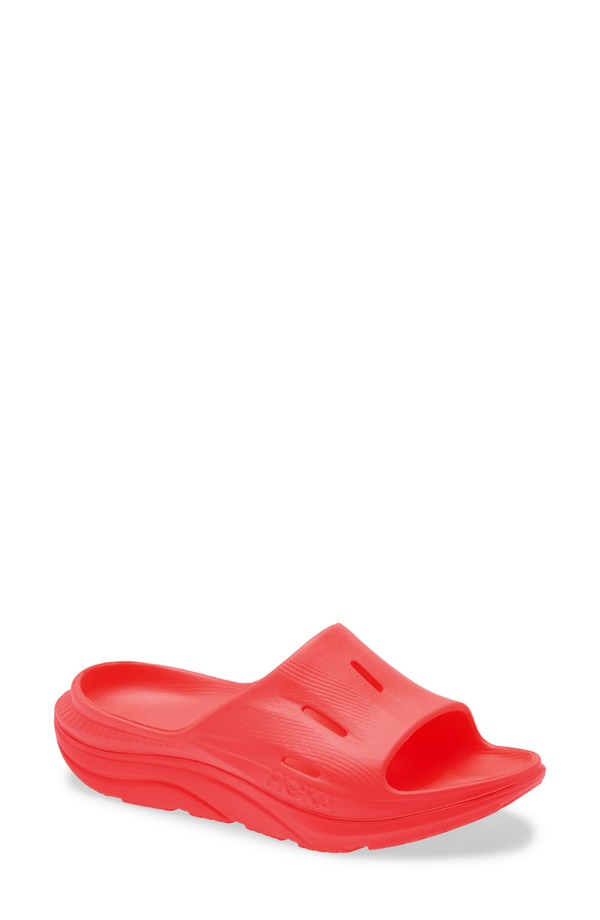 ホカオネオネ レディース シューズ サンダル HOKA Ora Recovery Slide 3 Sandal Neon Flame / Neon Flame