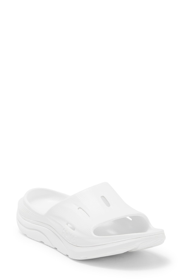 ホカオネオネ レディース シューズ サンダル HOKA Gender Inclusive Ora Recovery Slide 3 Sandal Dnuwhite / White 白いこと