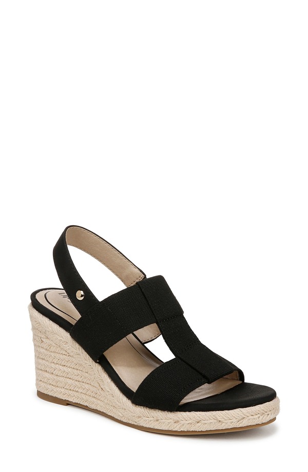 ライフストライド レディース シューズ サンダル プラットフォーム トール LifeStride Tallulah Espadrille Slingback Platform Wedge Sandal Black ブラック