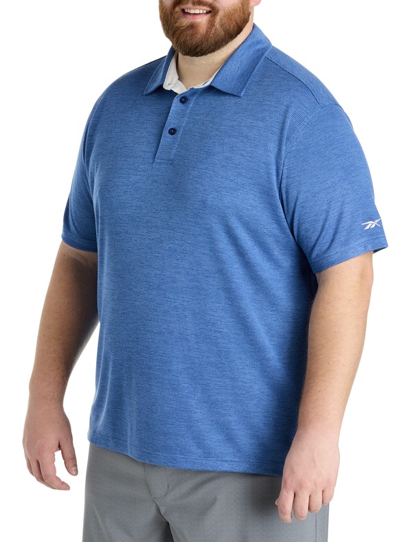 リーボック メンズ トップス ポロシャツ トール Reebok Big & Tall Performance Textured Polo Shirtwilight Heather ヘザー|ReVida 店