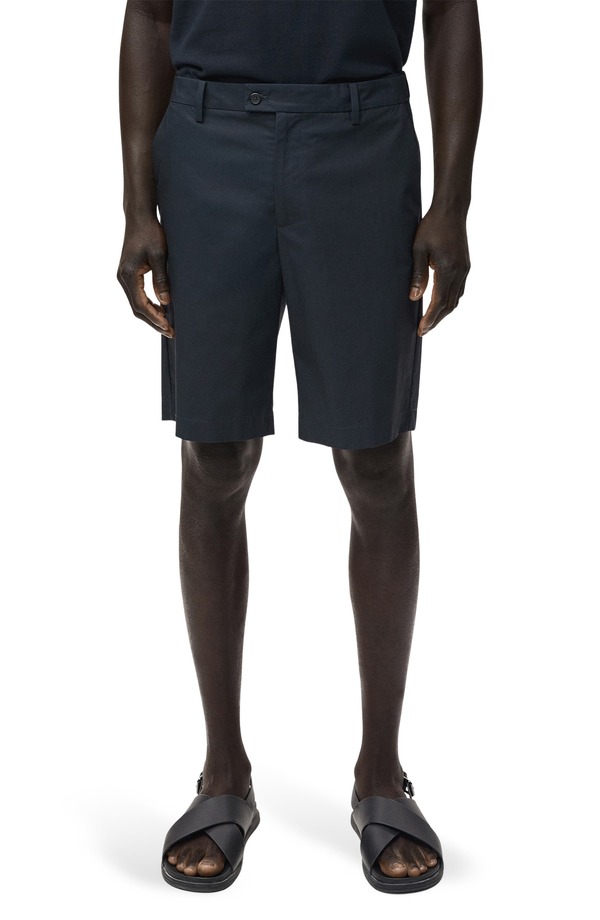 マンゴ メンズ ボトムス ハーフパンツ・ショーツ ショートパンツ コットン MANGO Cotton Bermuda Shorts Navy ネイビー