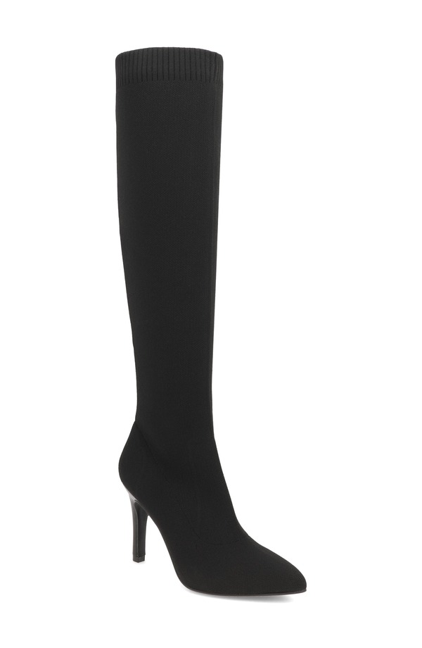 ミア レディース シューズ ブーツ・レインブーツ MIArisa Pointed Toe Knee High Boot Black ブラック