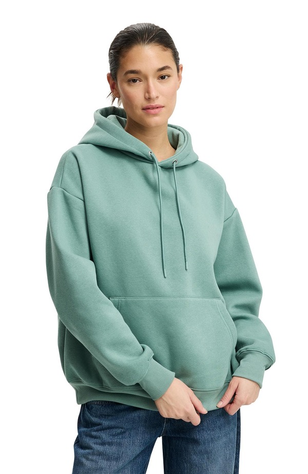 コットンオン レディース アウター パーカー・スウェット Cotton Women's Premium Oversized Hoodie Frosted Fern