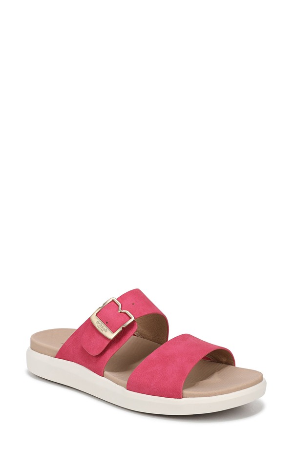 お医者さん・肩かけ レディース シューズ 踵 サンダル Dr. Scholl\u0027s All Time Double Strap Slide Sandal Pink Daquiri サクラ色