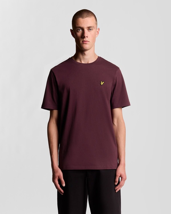 ライルアンドスコット メンズ トップス プルオーバー 労働者の一団のど首 Lyle \u0026 Scott Crew Neck Short Sleeve T-Shirt Burgundy バーガンディ