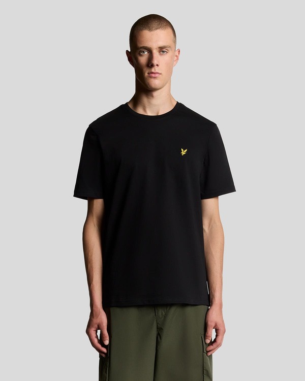 ライルアンドスコット メンズ トップス プルオーバー 労働者の一団のど首 Lyle \u0026 Scott Crew Neck Short Sleeve T-Shirt Jet Black 黒いこと