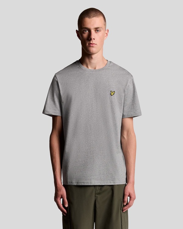 ライルアンドスコット メンズ トップス プルオーバー 労働者の一団のど首 Lyle \u0026 Scott Crew Neck Short Sleeve T-Shirt Mid Grey Marl 薄墨色