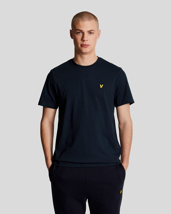 ライルアンドスコット メンズ トップス プルオーバー 労働者の一団のど首 Lyle \u0026 Scott Crew Neck Short Sleeve T-Shirt Navy 米国海軍