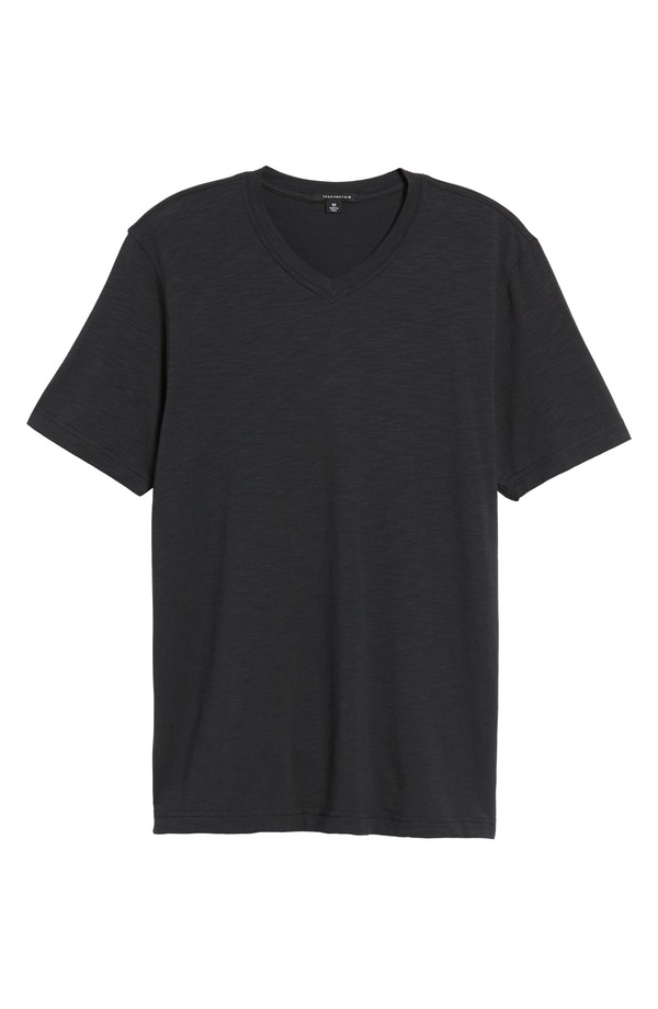 トラビスマヒュー メンズ トップス Tシャツ TravisMathew Cloud Trim Fit Slubbed T-Shirt Black ブラック|ReVida 店