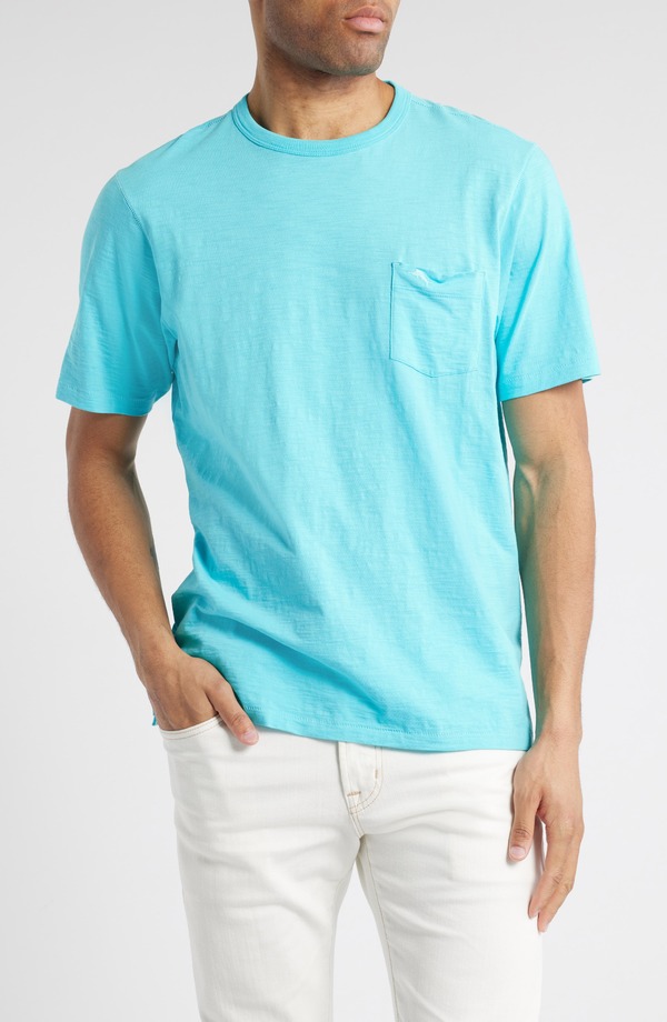 トッミーバハマ メンズ トップス Tシャツ クルーネック Tommy Bahama Bali Beach Crewneck T-Shirt Blue Curacao ブルー