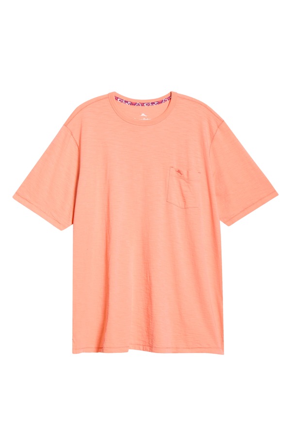 トッミーバハマ メンズ トップス Tシャツ クルーネック Tommy Bahama Bali Beach Crewneck T-Shirt Passion Peach ピーチ