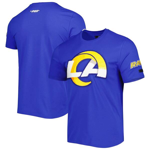プロスタンダード メンズ トップス Tシャツ Men's Pro Standard Royalos Angeles Rams Mash Up T-Shirt Royal|ReVida 店