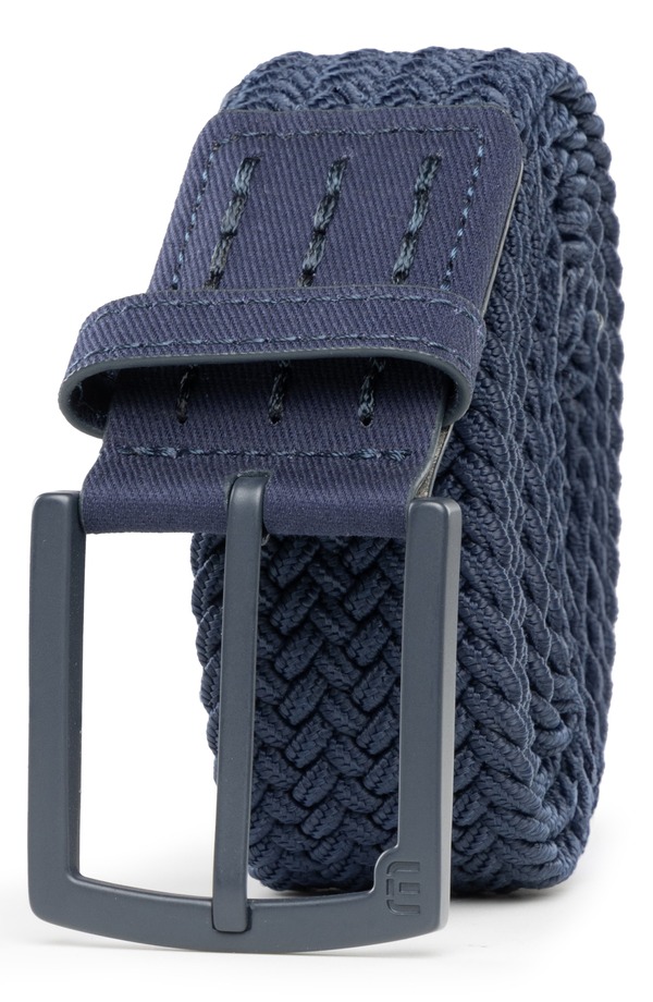 トラビスマヒュー メンズ 付属品 胴締め TravisMathew Grade 2.0 Braided Belt Blue Nights 青み