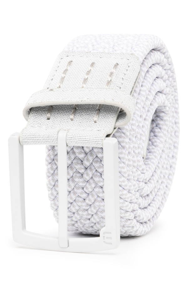 トラビスマヒュー メンズ 付属品 胴締め TravisMathew Staggerwing 2.0 Braided Belt Micro Chip/ White 白いこと
