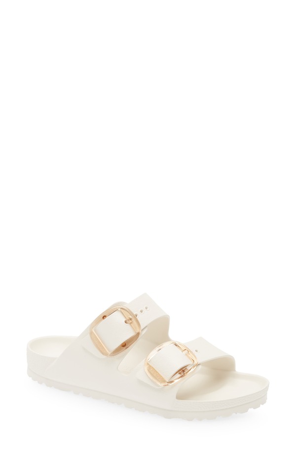ビルケンシュトック レディース シューズ サンダル Birkenstock Arizona Big BuckleVA Waterproof Slide Sandal Eggshell