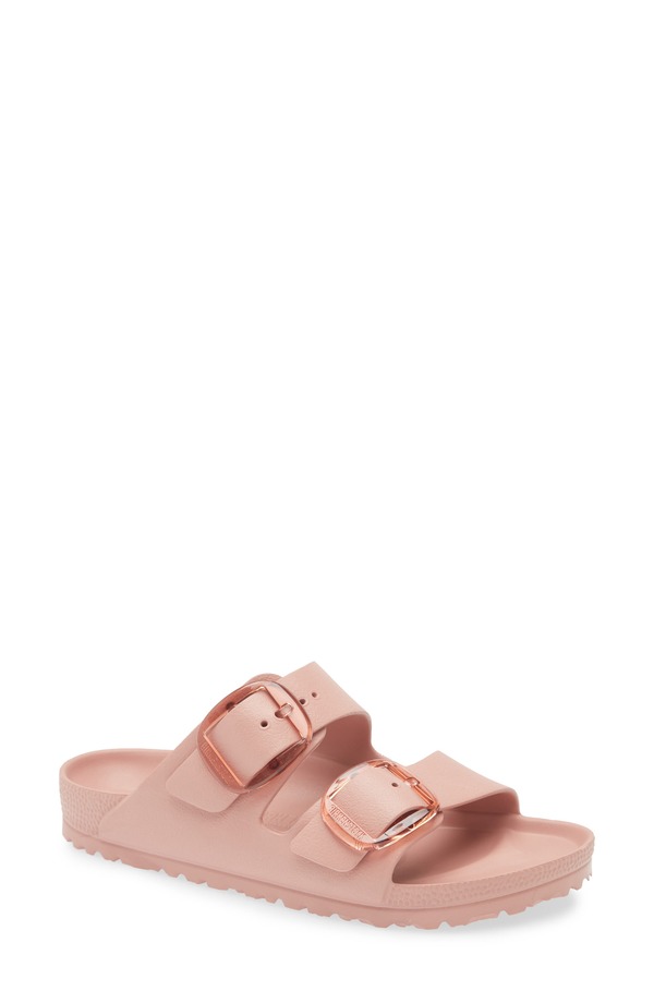 ビルケンシュトック レディース シューズ サンダル Birkenstock Arizona Big BuckleVA Waterproof Slide Sandal Pink Clay サクラ色