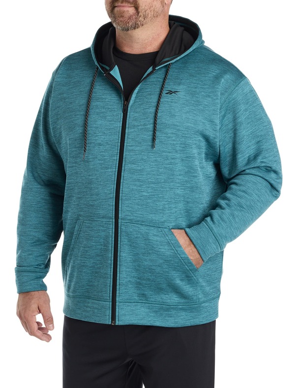 リーボック メンズ アウター パーカー・スウェット Reebok Performance Zip-Front Hoodie Retro Teal Heather ヘザー