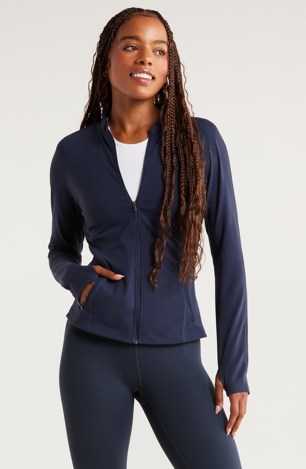 ゼラ レディース アウター ジャケット・ブルゾン Zella Studio Luxe Active Jacket Navy Sapphire ネイビー