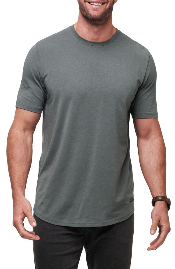 トラビスマヒュー メンズ トップス Tシャツ クルーネック TravisMathew Cloud Crewneck T-Shirt Dark Olive オリーブ