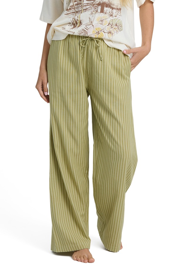 ビラボン レディース ボトムス レギンス コットン Billabong Another Wave Drawstring Cotton Blend Pant Cedar