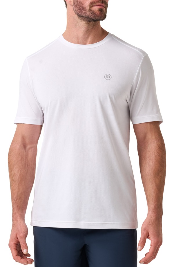 トラビスマヒュー メンズ トップス Tシャツ TravisMathew Heater Pro Active T-Shirt White ホワイト