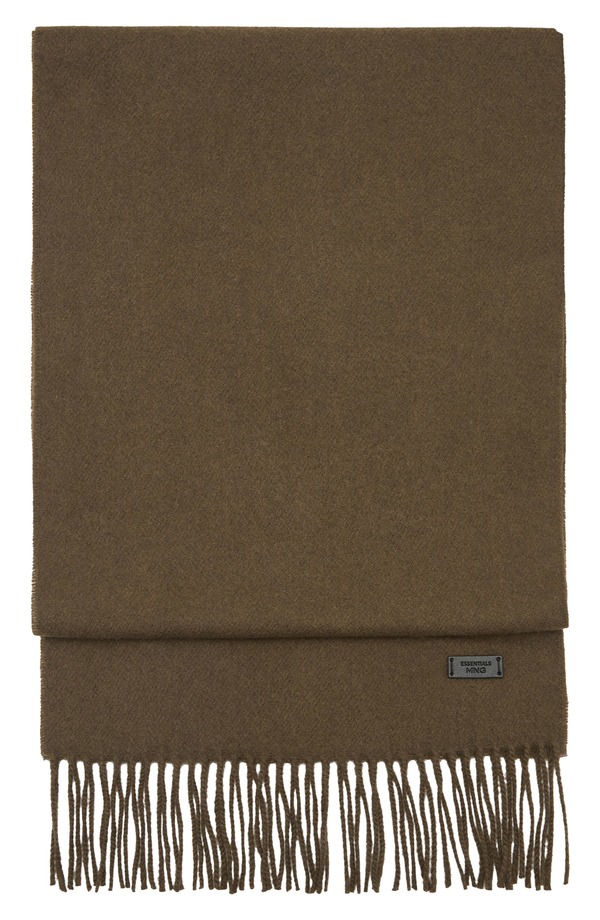 マンゴ メンズ アクセサリー マフラー・ストール・スカーフリンジ MANGO Fringe Scarf Khaki Green グリーン|ReVida 店