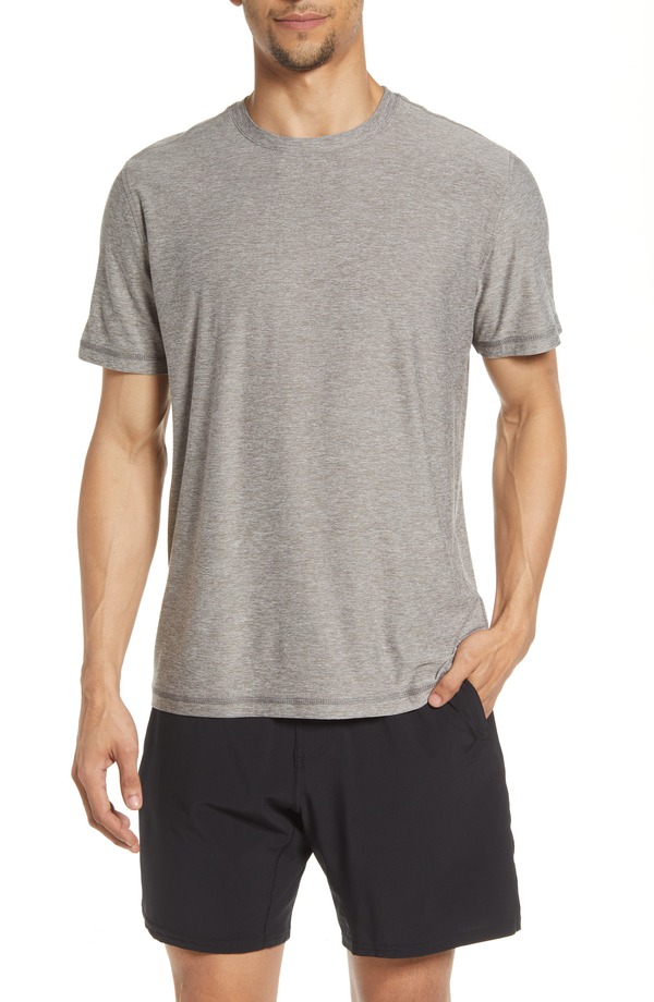 ビュオーリ メンズ トップス Tシャツ Vuori Strato Tech T-Shirt Heather Grey グレー