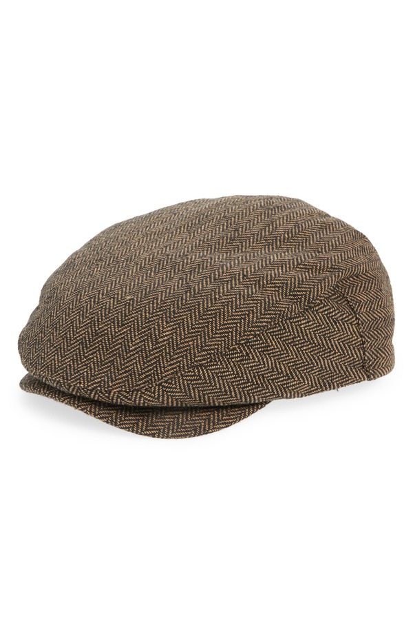 ブリクストン メンズ アクセサリー 帽子 キャップ Brixton Herringbone Driving Cap Brown/Khaki カーキ｜ReVida 店