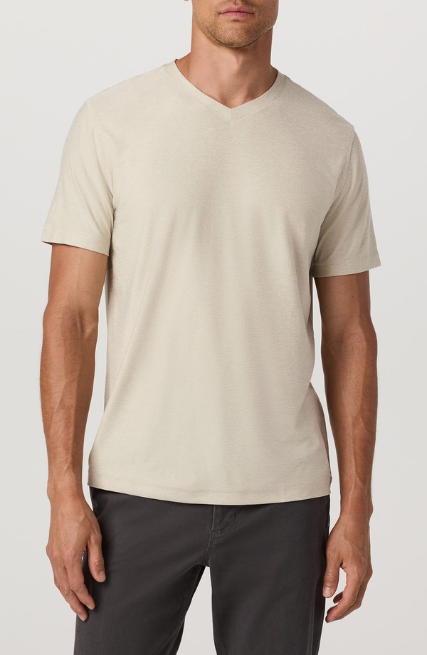 ビュオーリ メンズ トップス Tシャツ Vネック Vuori Strato Tech V-Neck T-Shirt Mushroom Heather ヘザー 14,610円