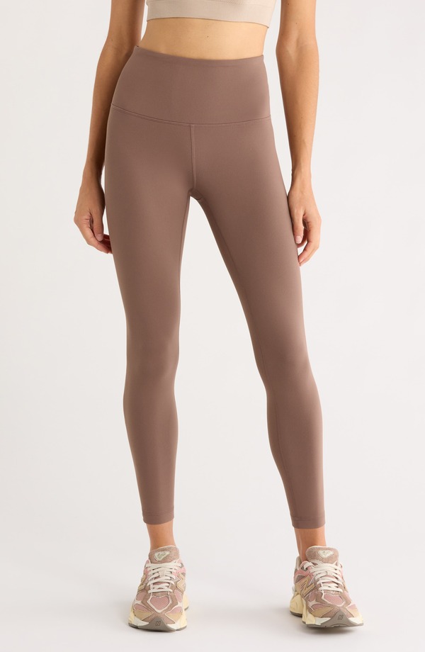 ゼラ レディース ボトムス カジュアルパンツ ハイウエスト レギンス Zella Live In High Waist 7/8 Leggings Brown Quartz ブラウン