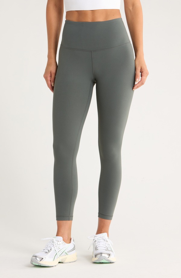 ゼラ レディース ボトムス カジュアルパンツ ハイウエスト レギンス Zella Live In High Waist 7/8 Leggings Green Urban グリーン