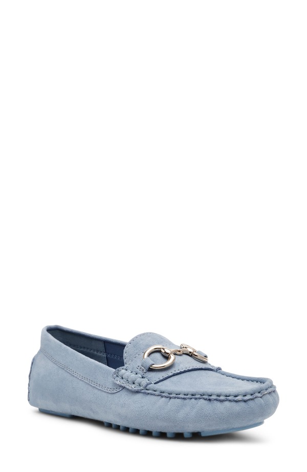 アンクライン レディース シューズ スリッポン・ローファー Anne Klein Chrystie Bit Loafer Light Blue Deni ブルー｜ReVida 店