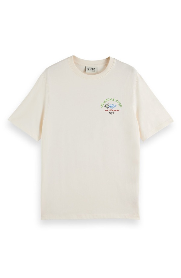 スコッチアンドソーダ メンズ トップス Tシャツ グラフィック Scotch & Sodartwork Graphic T-Shirt Eggnog