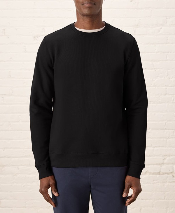 パクト メンズ アウター パーカー・スウェット シャツ コットン フリース Pact Organicotton Cloud Brushed Fleece Crew Sweatshirt Black ブラック