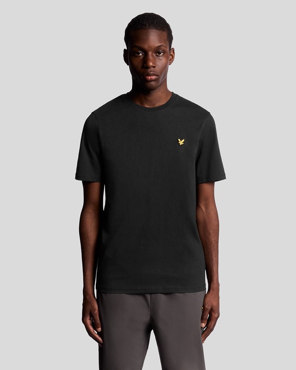 ライルアンドスコット メンズ トップス プルオーバー 労働者の一団のど首 Lyle \u0026 Scott Core Short Sleeve Crew Neck T-shirt Jet Black 黒いこと