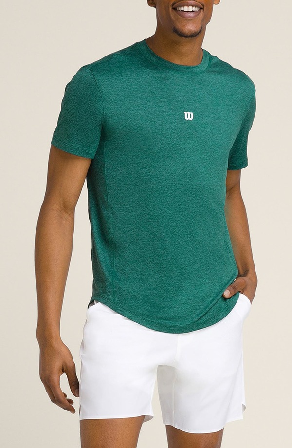 ウィルソン メンズ トップス Tシャツ WILSON Everyday Performance T-Shirt Field Green グリーン