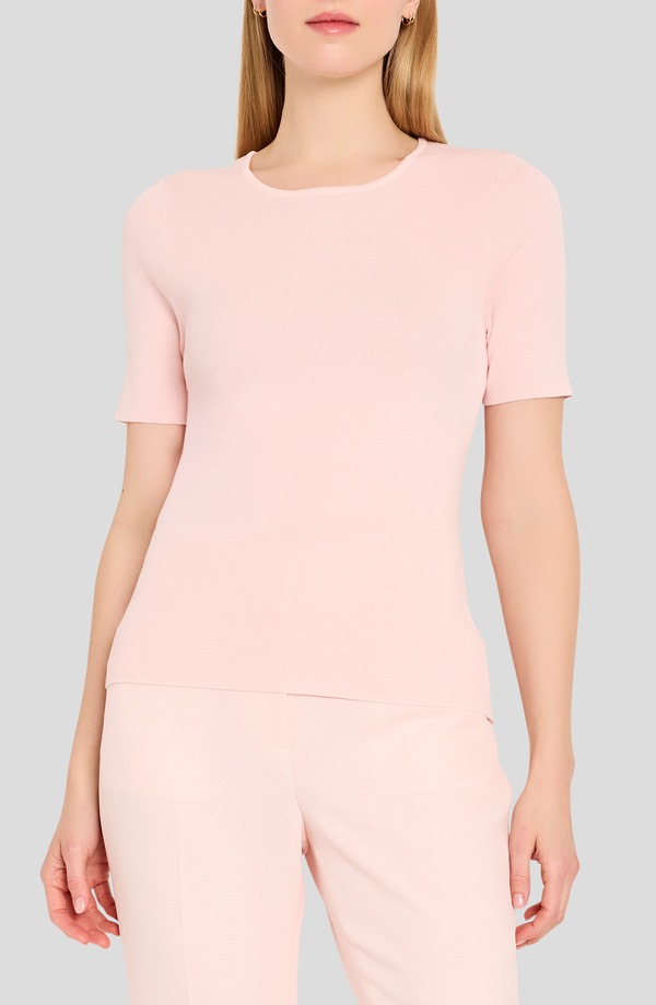 タハリエーエスエル レディース アウター パーカー・スウェット セーター Tahari ASL Short Sleeve Sweater Tea Rose