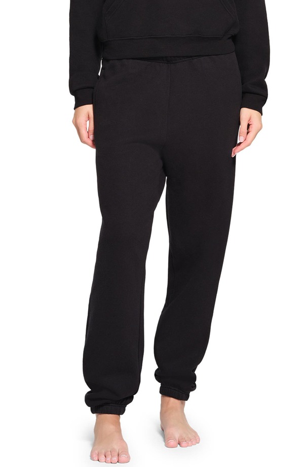 スキムズ レディース ボトムス レギンス コットン ジョガーパンツ フリース SKIMS Cotton Fleece Blend Classic Joggers Onyx
