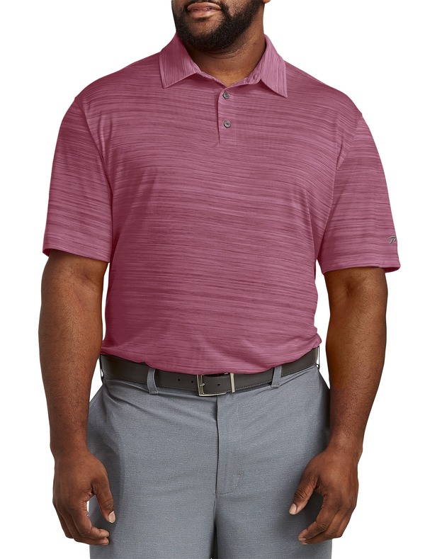 リーボック メンズ トップス ポロシャツ トール Reebok Big & Tall Performance Space-Dyed Polo Shirt Studio Pink ピンク