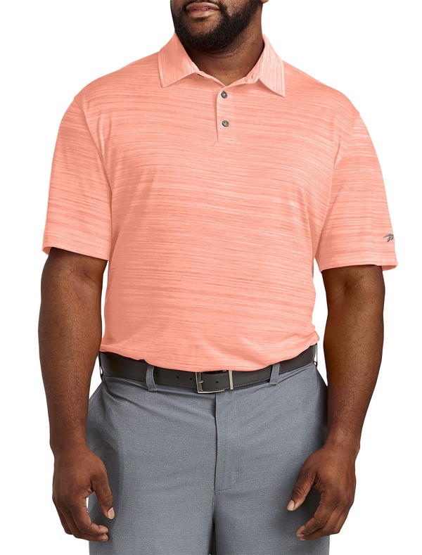 リーボック メンズ トップス ポロシャツ トール Reebok Big & Tall Performance Space-Dyed Polo Shirt Sunkissed Orange オレンジ