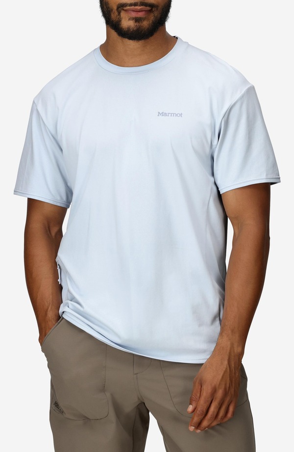 マーモット メンズ トップス Tシャツ クルーネック Marmot AirExchange SolarShield UPF Crewneck T-Shirt Vapor
