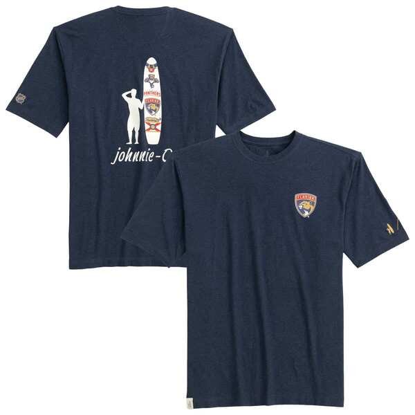ジョニー オー メンズ トップス Tシャツ Men's johnnie-O Navy Florida Panthers Heathered Spencer T-Shirt Navy ネイビー｜ReVida 店