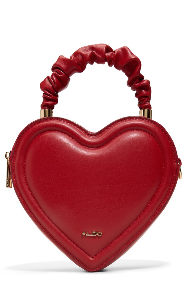 アルド レディース バッグ レザー フェイクレザー ALDO Javaberel Faux Leather Heart Crossbody Bag Open Red レッド|ReVida 店