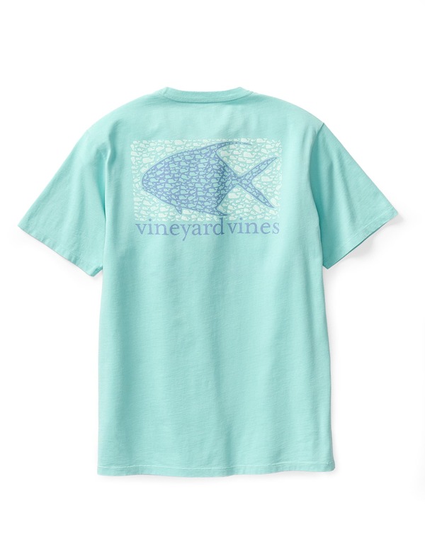 ヴァインヤードヴァインズ メンズ トップス Tシャツ トール vineyard vines Big & Tall Tarpon Whale T-Shirt Aqua Haze アクア