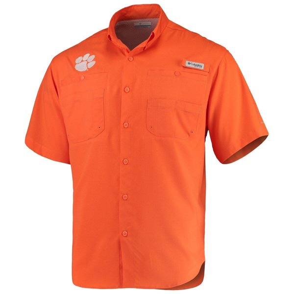 コロンビア メンズ トップス シャツ Men's Columbia Orange Clemson Tigers PFG Tamiami Shirt Orange オレンジ｜ReVida 店
