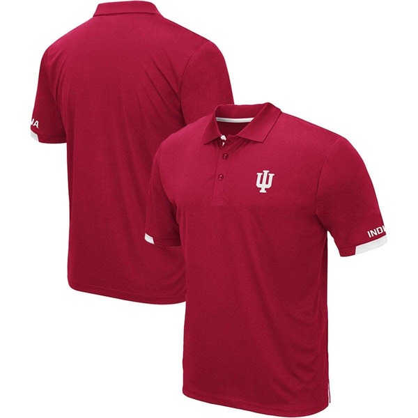 コロシアム メンズ トップス ポロシャツ トール Men's Colosseum Crimson Indiana Hoosiers Big & Tall Santry Polo Crimson クリムゾン