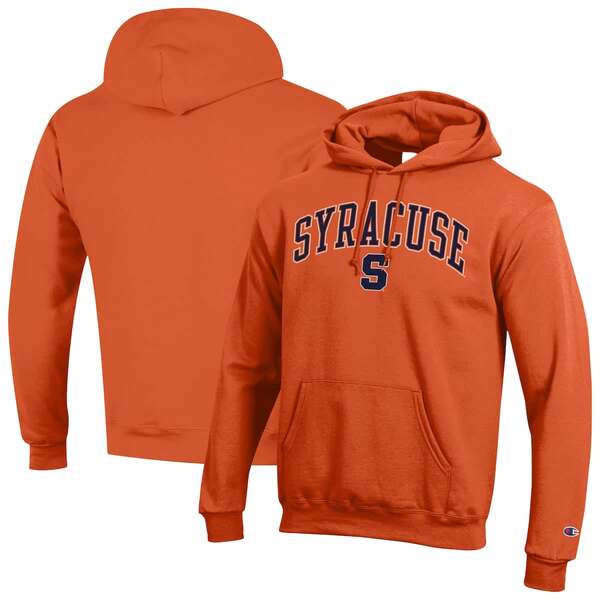 チャンピオン メンズ アウター パーカー・スウェット ロゴ Men'sChampion Orange Syracuse Orange Arch Over Logo Pullover Hoodie Orange オレンジ