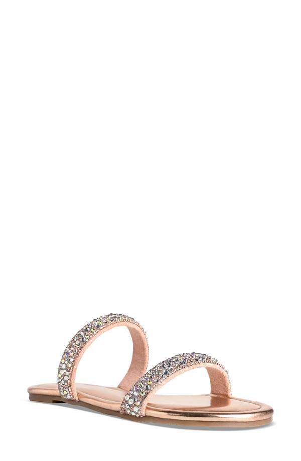 タッチアップ レディース シューズ サンダル Touch Ups Trinity Slide Sandal Rose Gold ゴールド
