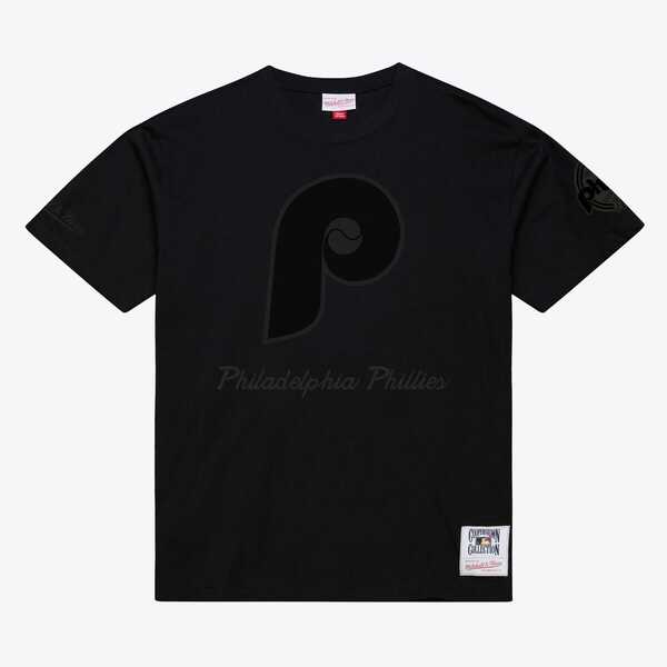 ミッチェル\u0026ネス メンズ トップス プルオーバー Men Mitchell \u0026 Ness Black Philadelphia Phillies Cooperstown Collection Phantom T-Shirt Black 黒いこと